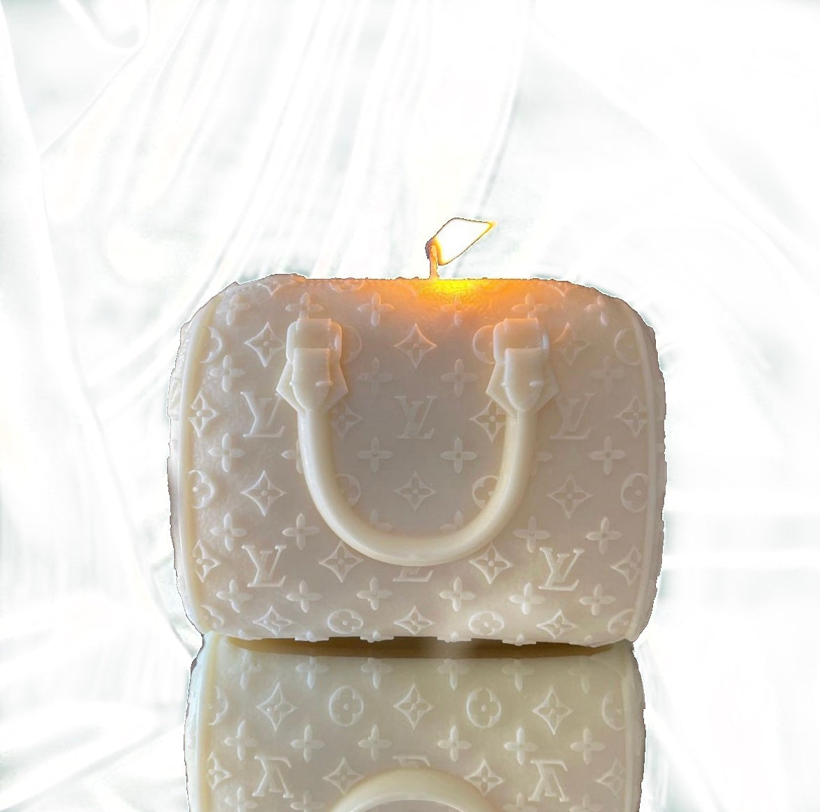 Monogram wax candle bag